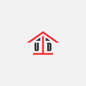 Initials Vektor Stok Home Logo Real Estate Logo