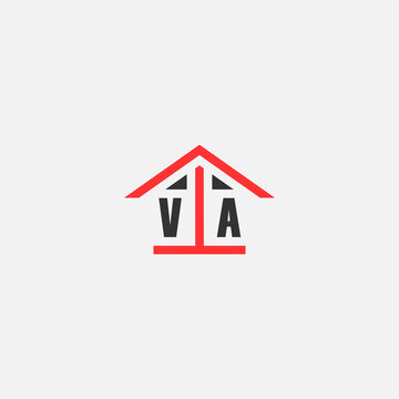 Initials Vektor Stok Home Logo Real Estate Logo