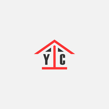 Initials Vektor Stok Home Logo Real Estate Logo