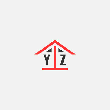 Initials Vektor Stok Home Logo Real Estate Logo