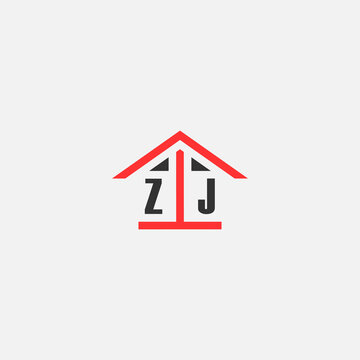 Initials Vektor Stok Home Logo Real Estate Logo