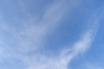 Wall Mural - beautiful blue sky and white cloud background in springtime