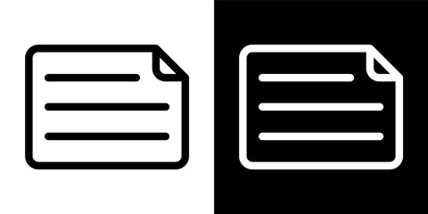 Poster - Document Text Icon Symbol File Paper Page Content Information Data Office Report Memo Note Outline