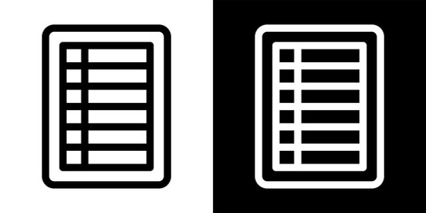 Poster - List Document Icon Data Report Form Symbol