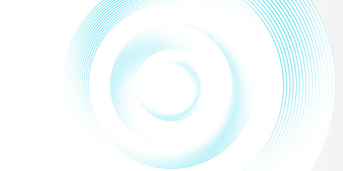 Leinwandbilder -  White and blue abstract background with geometric circle shapes. abstract geometric background Vector, illustration. modern circle background minimal corporate business presentation, banner design.