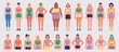 © IllustraStock - Diverse group of women showcasing different body types and styles in athletic wear