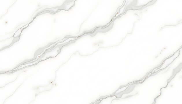 Elegant White Marble Texture Background with Gray Veins for Design