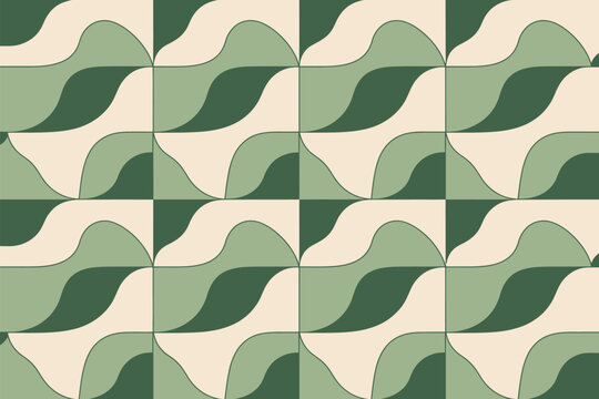 Serene abstract backdrop featuring a calming palette of greens and creams, creating an inviting, organic, seamless composition.