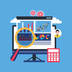 Poster - Statistics and data analysis concept