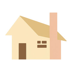 Poster - PNG Minimalist house icon illustration.