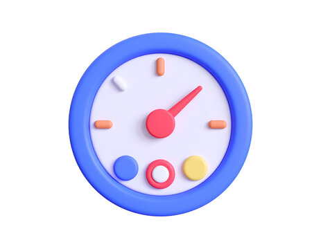 3D Gauge Illustration