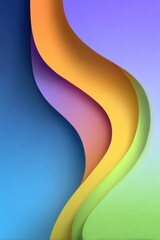 Poster - Colorful abstract background with fluid wavy design and gradient hues