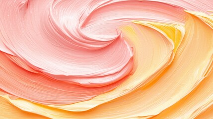 Leinwandbilder - Mesmerizing swirl of paint, a closeup of abstract art in vibrant hues and dynamic texture