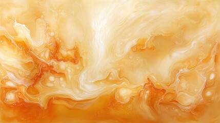 Leinwandbilder - Mesmerizing orange and white swirls, a dynamic abstract painting in vivid colors