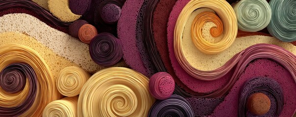 Poster - Colorful abstract background with swirling patterns and intricate textures