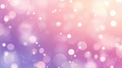 Poster - Soft pastel bokeh background with sparkling lights and dreamy colors.