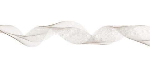 Poster - beige wave design creates flowing and dynamic visual effect on a white background, adding a touch of elegance and modern style