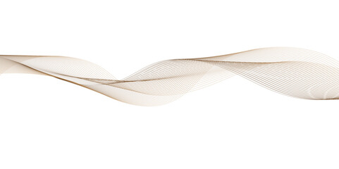 Poster - beige wave design creates flowing and dynamic visual effect on a white background, adding a touch of elegance and modern style