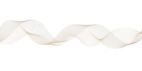 Poster - beige wave design creates flowing and dynamic visual effect on a white background, adding a touch of elegance and modern style