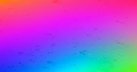 Poster - A visually striking gradient background transitioning from orange to green, adorned with blurry bubbles for a textured, playful effect. Perfect for modern designs.
