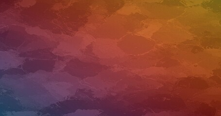 Poster - This image features an abstract gradient texture with subtle grunge effects, transitioning from blue and purple to warm orange and red tones. Ideal for backgrounds and graphic designs.