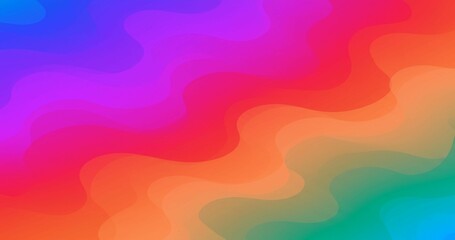 Poster - An abstract gradient background featuring a blend of orange, pink, and purple colors. The texture appears watercolor-like with a slightly grainy effect
