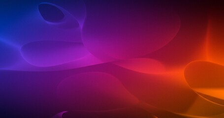 Poster - Abstract background featuring smooth, flowing gradient waves in blue, purple, red, and orange hues. Modern and visually appealing, suitable for various creative projects.