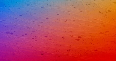 Poster - A vibrant background featuring a blend of blue, red, and orange hues. The textured surface is covered with delicate lines and splatters, creating a dynamic and abstract pattern.