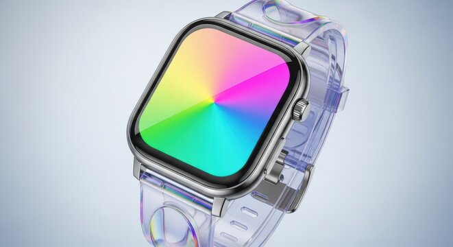 Smartwatch With Rainbow Screen Band