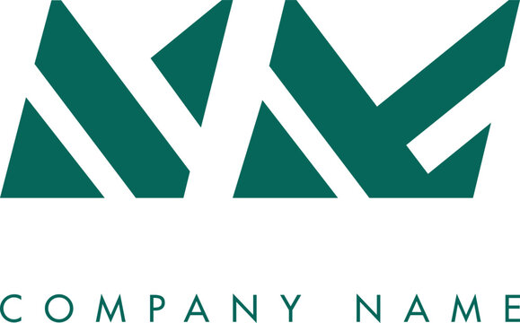 Creative Abstract Initial NX Letter Logo Design