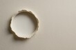 © CreativeLight - Circular cutout hole in textured paper with clean space — concept of focus, clarity, and breakthrough