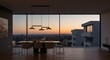 © ADEV - Modern Dining Room with Sunset View