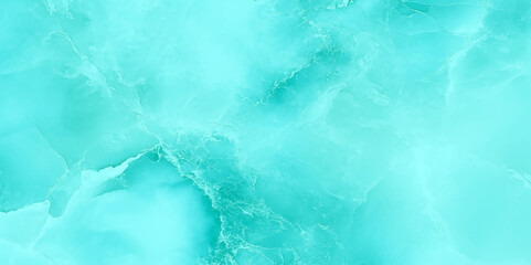 Poster - Showcases a smooth abstract surface with a predominantly light blue color scheme, It features a marbled texture with swirling patterns, The effect is reminiscent of of flowing water or a serene sky.