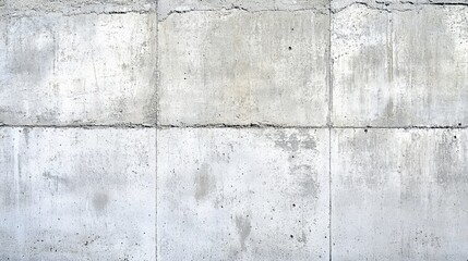 Poster - Weathered concrete wall texture, showing a grid pattern of panels with variations in tone and subtle staining.  A rustic, industrial feel