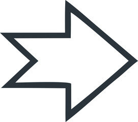 Poster - Guiding Forward: A sleek arrow graphic symbolizes progress and direction, perfectly suited for conveying a sense of movement and forward momentum.