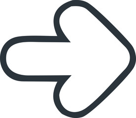 Fototapete - Arrow sign indicating direction: An arrow icon is an iconic symbol directing the right direction with an attractive appearance, conveying guidance, navigation and pointing toward progress.