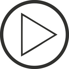 Poster - Play Button Icon: Simple and clean play button icon design, perfect for websites, apps, and presentations.  