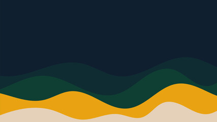 Poster - Abstract Colorful Background with Rainbow Waves