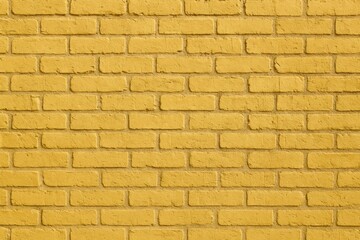 Poster - Vintage yellow brick wall surface with textured finish