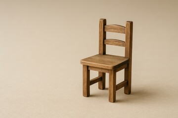 Poster - Small handcrafted wooden chairs