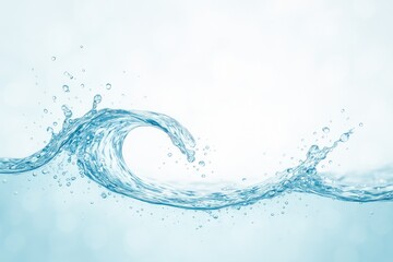 Poster - Abstract Background Featuring Water Waves and Splash Effects