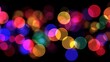 © Naeem - Vibrant colorful bokeh lights glowing on soft blurred background for festive celebration, dreamy holiday design, or elegant party atmosphere