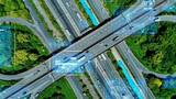 高速道路空撮とデジタルテクノロジー