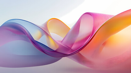Wall Mural - Abstract Colorful Flowing Lines