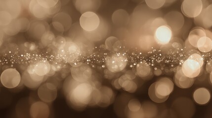 Golden bokeh lights background