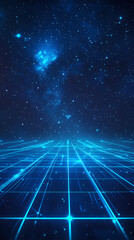Wall Mural - Abstract Futuristic Space Network