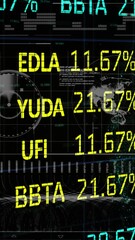 Poster - Animation of financial data processing over globe