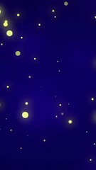Poster - Animation of glowing spot lights over christmas trees in winter scenery