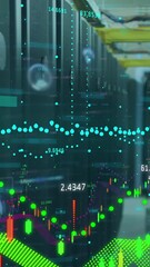 Poster - Animation of data processing over computer servers