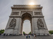 © Cavan Images - View of the front of the Arc de Triomphe in Paris.